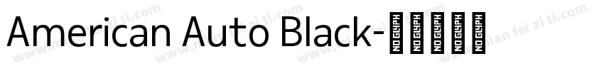 American Auto Black字体转换